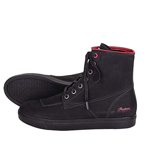 Indian Motorcycle Men's Leather Bryant Sneaker, Black