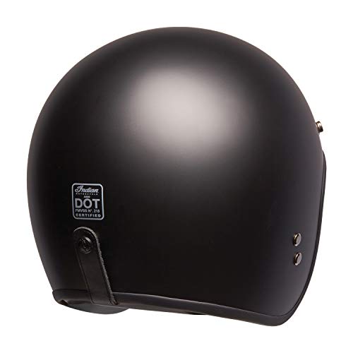 Indian Motorcycle Open Face Retro Helmet, Matte Black