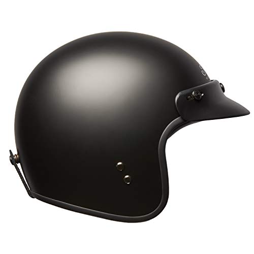 Indian Motorcycle Open Face Retro Helmet, Matte Black