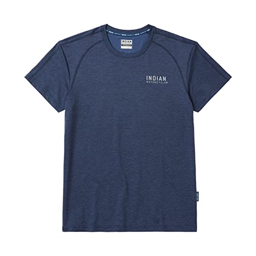 Indian Motorcycle Men's Raglan Active T-Shirt, Blue
