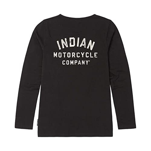 Indian Motorcycle Women's IMC Graphic Long Sleeve T-Shirt, Black