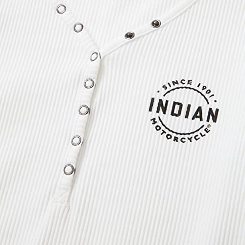 Indian Motorcycle Women's Sleeve Print T-Shirt, White