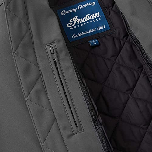 Indian Motorcycle Men's Detroit Bomber Jacket, Gray - 2862636