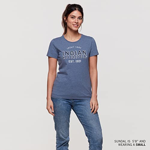 Indian Motorcycle Women's Block Logo Graphic T-Shirt, Blue