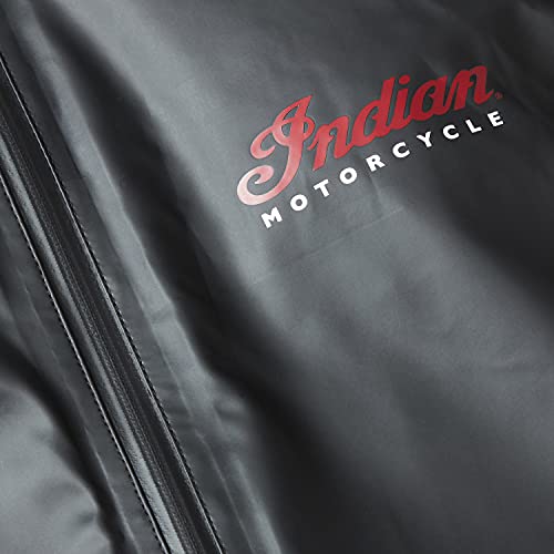 Indian Motorcycle Unisex Rain Suit Jacket, Black - 2861676