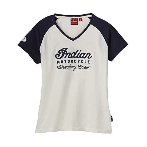Indian Motorcycle Women's Wrecking Crew T-Shirt, White