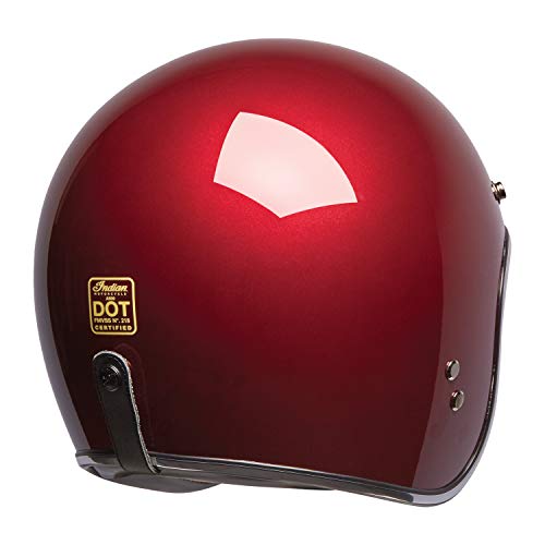 Indian Motorcycle Open Face Retro Helmet - Red