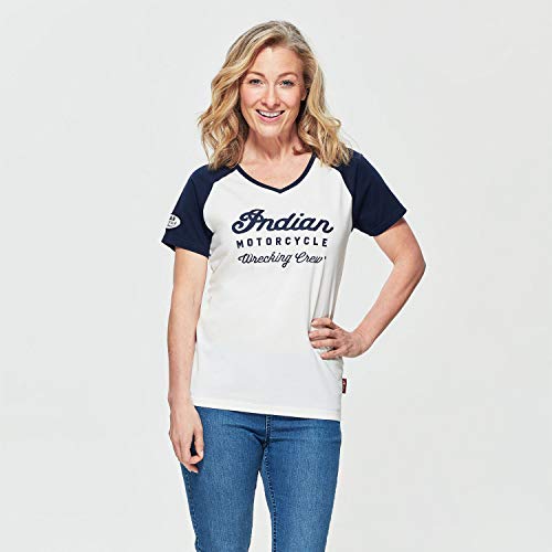Indian Motorcycle Women's Wrecking Crew T-Shirt, White