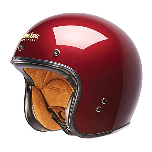 Indian Motorcycle Open Face Retro Helmet - Red