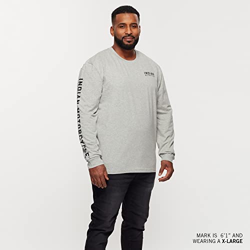 Indian Motorcycle Men's Athlete Long Sleeve T-Shirt, Gray