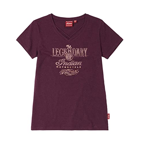Indian Motorcycle Women's Rose Gold Print T-Shirt, Purple