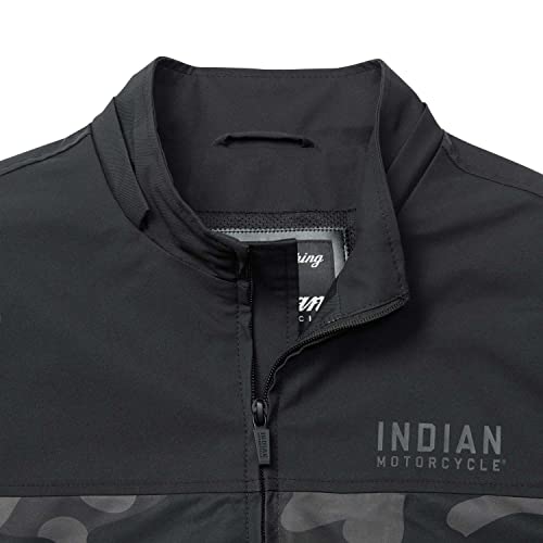 Indian Motorcycle Men's Casual Camo Jacket, Black - 2862854