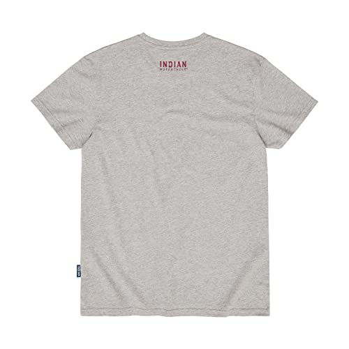 Indian Motorcycle Men's Watercolor T-Shirt, Gray