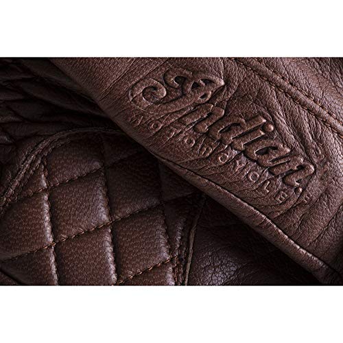 Indian Motorcycle Men's Leather Getaway Riding Gloves, Brown