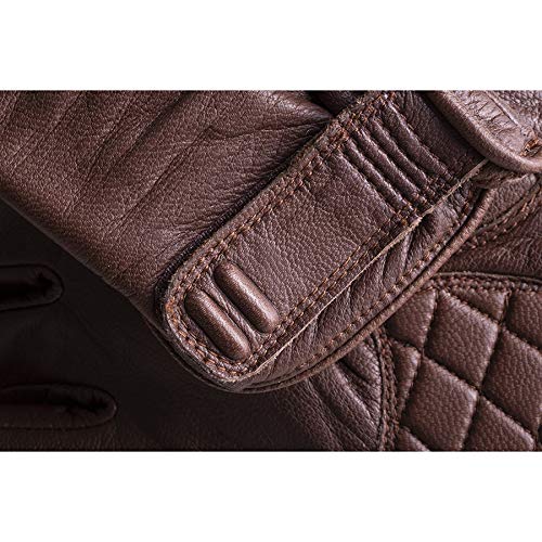 Indian Motorcycle Men's Leather Getaway Riding Gloves, Brown