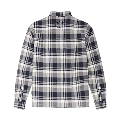 Indian Motorcycle Men's Toledo Plaid Shirt, Blue