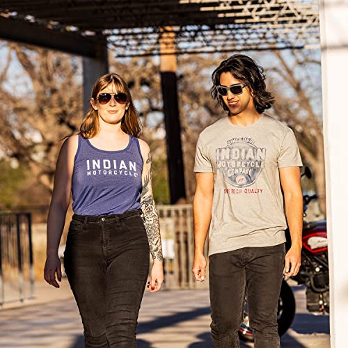 Indian Motorcycle Men's Watercolor T-Shirt, Gray