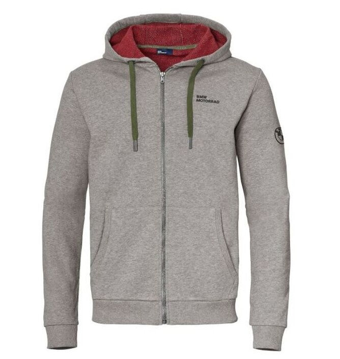 BMW Zip Hoodie Make Life A Ride Men Gray
