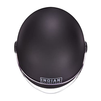 Indian Motorcycle Unisex Matte Jet Helmet, Black