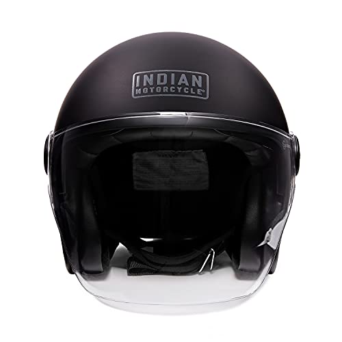 Indian Motorcycle Unisex Matte Jet Helmet, Black