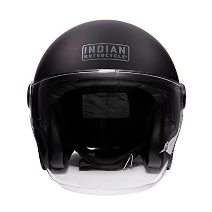 Indian Motorcycle Unisex Matte Jet Helmet, Black