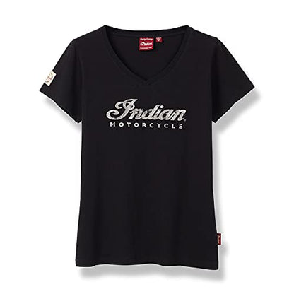 Indian Motorcycle Women's Script Logo T-Shirt, Black