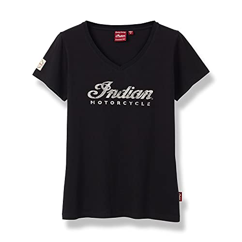 Indian Motorcycle Women's Script Logo T-Shirt, Black