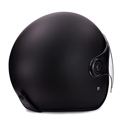 Indian Motorcycle Unisex Matte Jet Helmet, Black