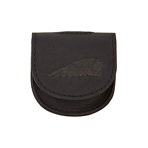 Indian Motorcycle Quality Leather Fob Key Carrier, Black - One Size