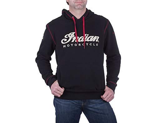Indian Motorcycle Men's Pullover Hoodie Sweatshirt, Black