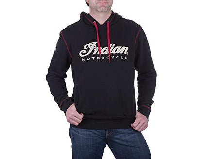 Indian Motorcycle Men's Pullover Hoodie Sweatshirt, Black