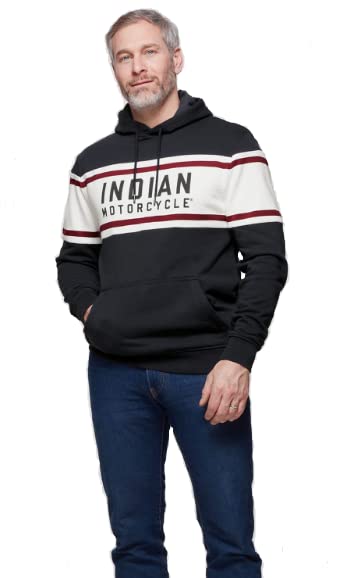 Indian Motorcycle Men's Pullover Hoodie Sweatshirt, Navy