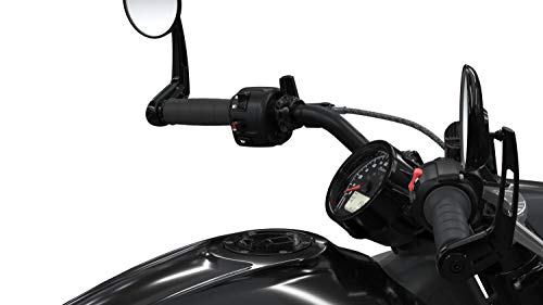 Indian Motorcycle Bar End Mirrors Handlebar Grips in Black, Pair - 2882520-266