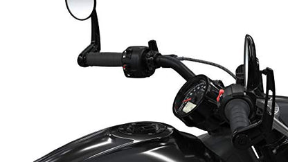 Indian Motorcycle Bar End Mirrors Handlebar Grips in Black, Pair - 2882520-266