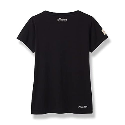 Indian Motorcycle Women's Script Logo T-Shirt, Black