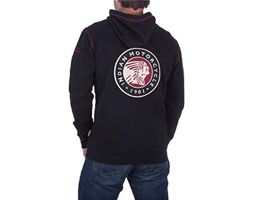 Indian Motorcycle Men's Pullover Hoodie Sweatshirt, Black