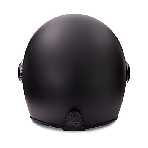 Indian Motorcycle Unisex Matte Jet Helmet, Black