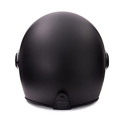 Indian Motorcycle Unisex Matte Jet Helmet, Black