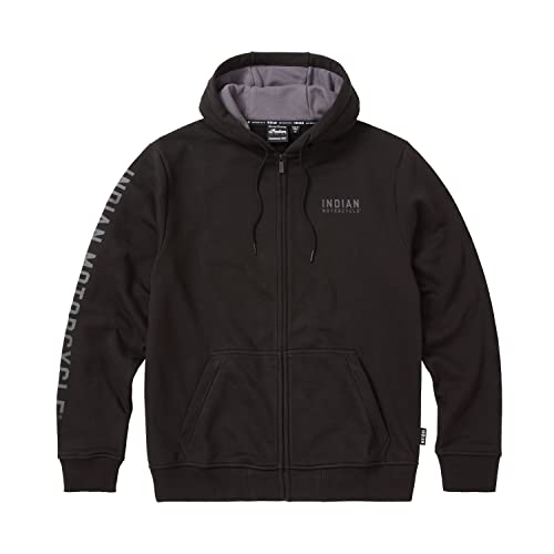 Indian Motorcycle Men's Embroidered Hoodie, Black - 2862766