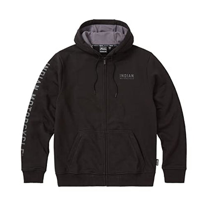 Indian Motorcycle Men's Embroidered Hoodie, Black - 2862766