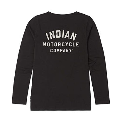 Indian Motorcycle Women's IMC Graphic Long Sleeve T-Shirt, Black