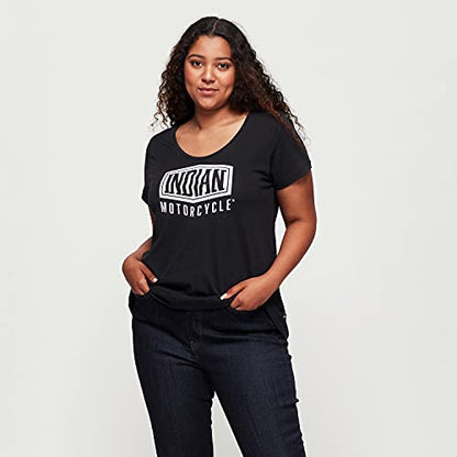 Indian Motorcycle Women's Shield T-Shirt, Black