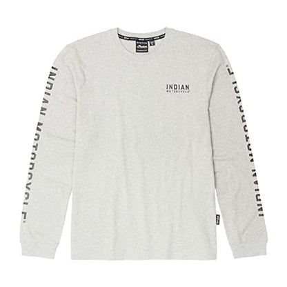 Indian Motorcycle Men's Athlete Long Sleeve T-Shirt, Gray