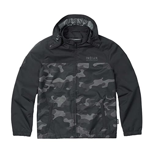 Indian Motorcycle Men's Casual Camo Jacket, Black - 2862854