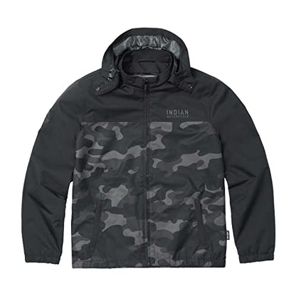 Indian Motorcycle Men's Casual Camo Jacket, Black - 2862854