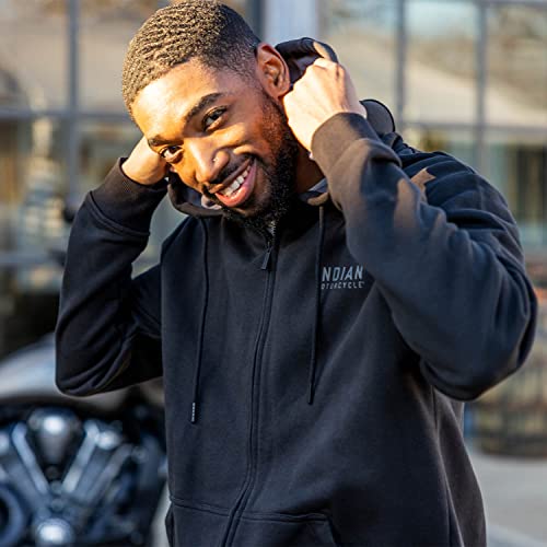 Indian Motorcycle Men's Embroidered Hoodie, Black - 2862766