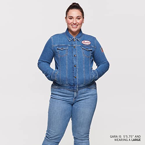 Indian Motorcycle Women's Denim Jacket, Blue - 2862845