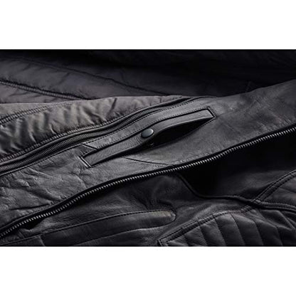 Indian Motorcycle Men's Leather Denton Jacket, Black - 2860653