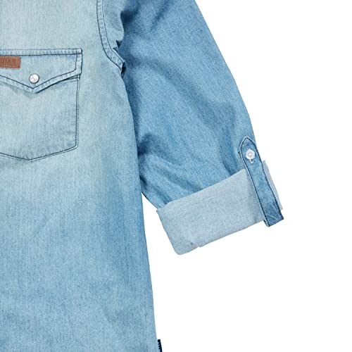 Indian Motorcycle Women's Western Denim Shirt, Blue
