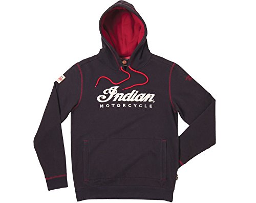 Indian Motorcycle Men's Pullover Hoodie Sweatshirt, Black